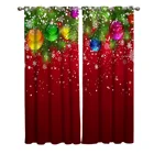 Рождественская елка, Рождественский шар, снежинка, оконная занавеска, Рождественская занавеска для гостиной, занавески для кухни, спальни, занавески