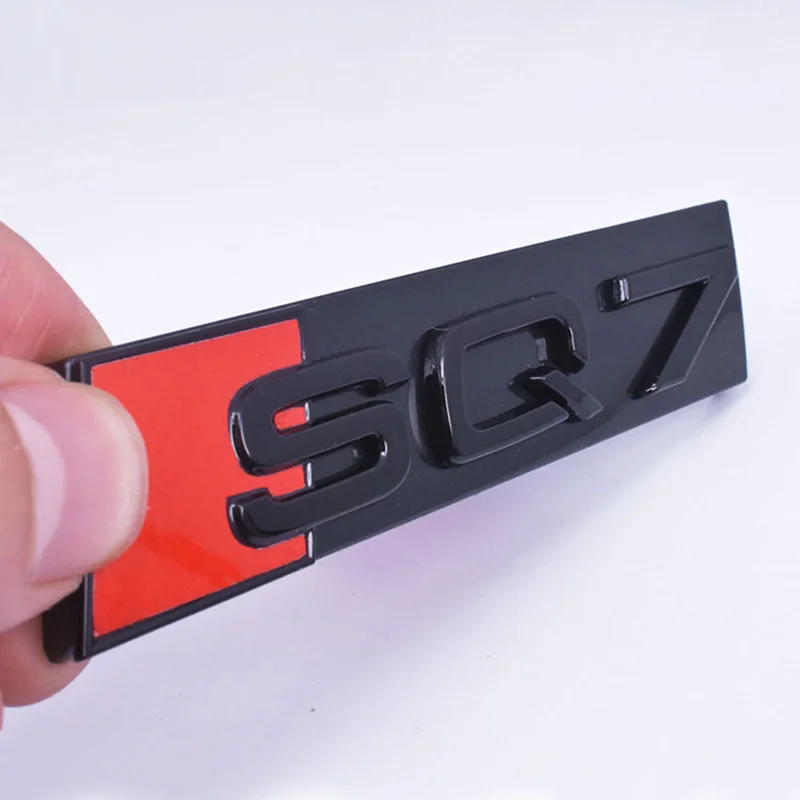 

3D ABS Styling Car Stickers Decals Front Hood Grill Emblem for Audi SQ3 SQ5 SQ7 Q3 Q5 Q7 Letter Logo Decoration Accessories