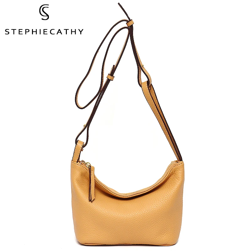 Женская сумка хобо из мягкой натуральной кожи с ручками и плечевым ремнём|Сумки