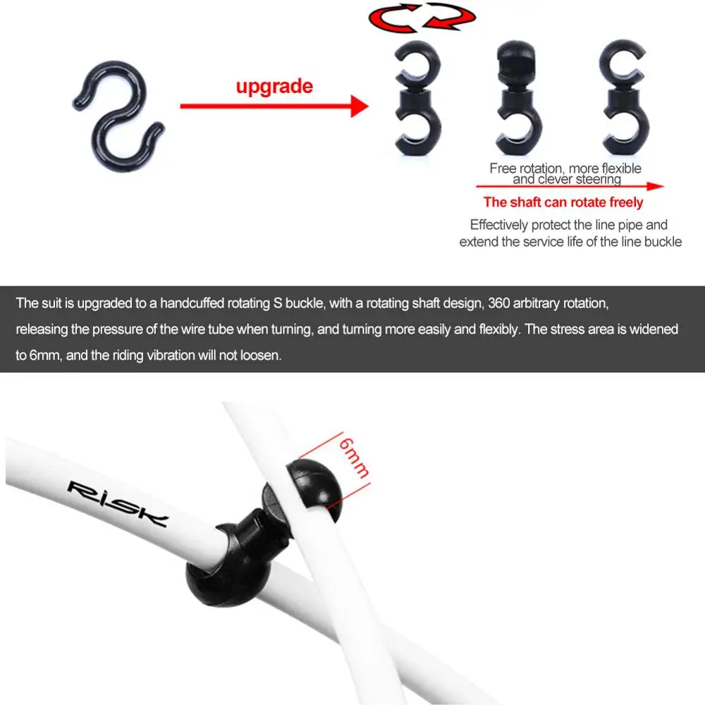 

4 Colors MTB Mountain Road Bike Bicycle Brake Cable Gear Front Rear Brake Gear Cable Shifters 4/5mm Shift Set Tube Kits