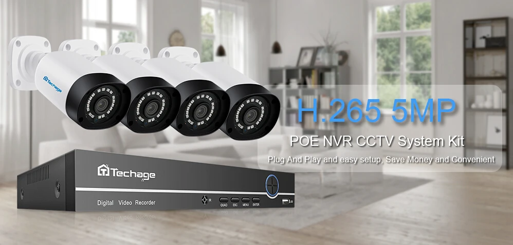 H.265 8CH POE NVR комплект 5MP CCTV системы ИК Открытый IP66 водонепроницаемый 5MP аудио IP камера P2P Onvif видео безопасности комплект наблюдения