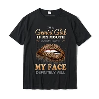 im a gemini girl funny leopard printed birthday t shirt cotton top t shirts for men custom tops shirt prevalent 3d printed