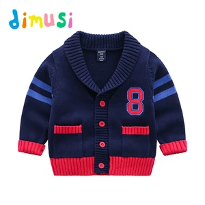 DIMUSIосенний свитер для мальчиков из 100% хлопка футболка с длинными рукавами детский свитер рубашка с изображением животных одежда для малышей, BC144