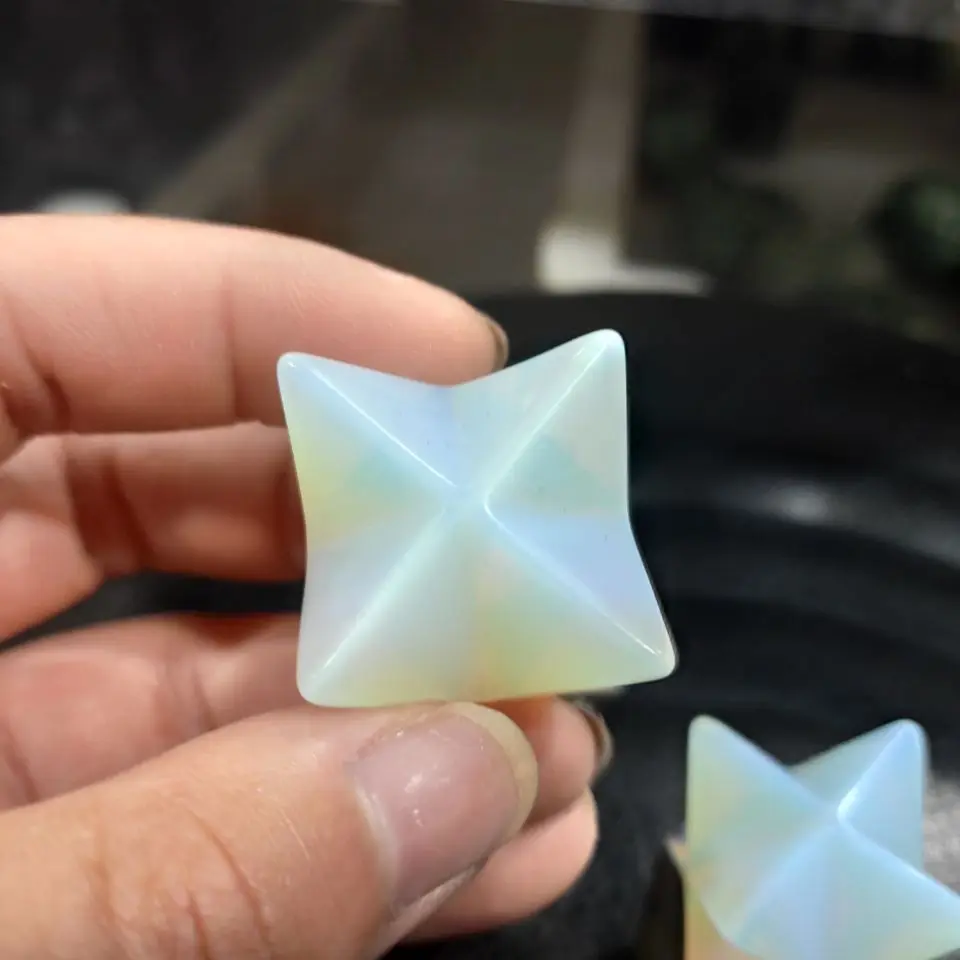 Merkaba Опаловая звезда природный камень для медитации искусственное