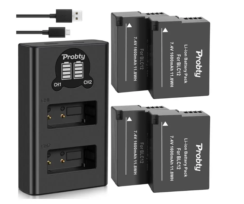 ДМВ BLC12 DMW-BLC12 BLC12E BLC12PP Батарея или Зарядное устройство для цифрового фотоаппарата Panasonic Lumix FZ1000 FZ200 G5 G6 G7 GX8 G85