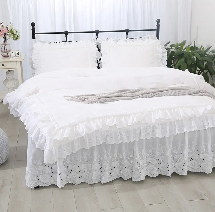 Платье принцессы с сеточкой для постельных принадлежностей Твин хлопок