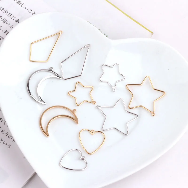 10 шт. 18 к позолоченные медные серьги капли с острым сердечком в форме сердца для