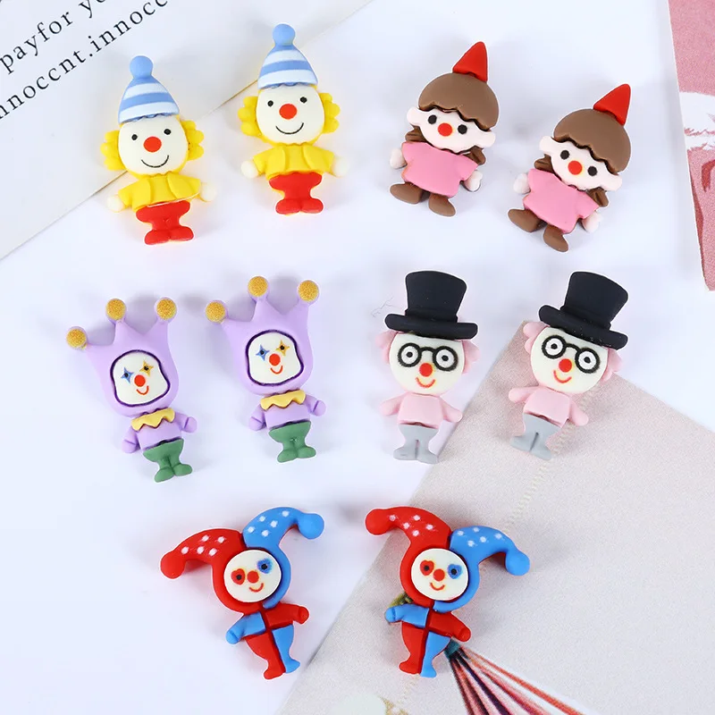 

Hot-selling 1 Pack Selling Shoe Charms Clown Character Resin Cute Shoe Buckle Accessories Children's Gifts