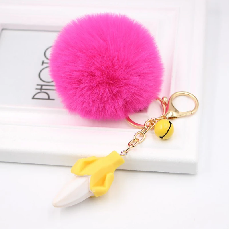 

Fruit Keychain Pendant Simulation Plush Ladies Car Pendant Ornaments Creative Jewelry kawaii keychain plush