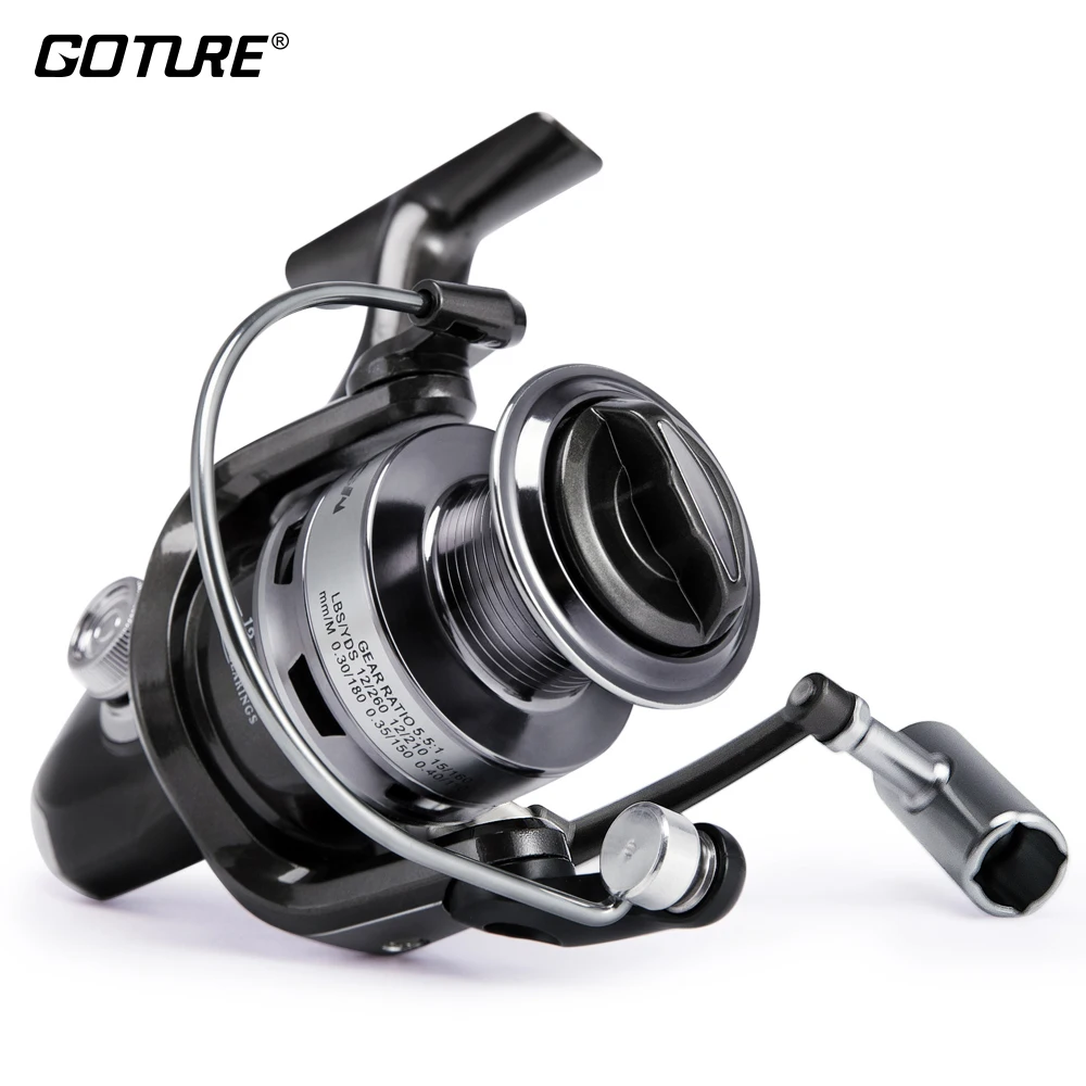 

Goture Metal Spool Handle PA Body Spinning Reel 13BB Fishing Reel 1000 2000 3000 4000 5000 6000 7000 Series Carp Fishing Tackle