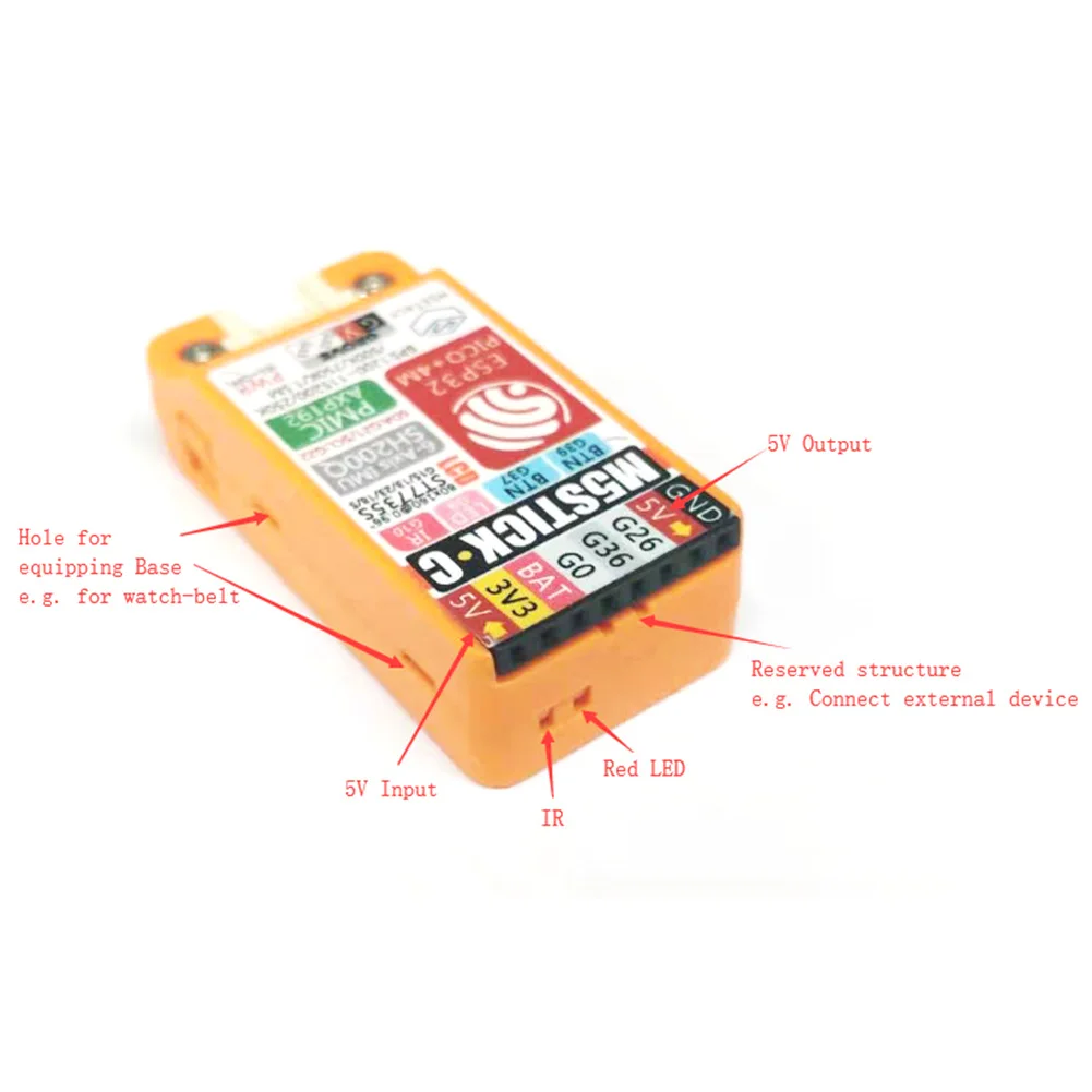 M5StickC IoT макетная плата мини-аксессуары ESP32 микрофон со светодиодами с ЖК-USB