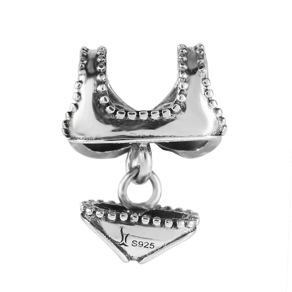 925 пробы серебряный уникальный дизайн Наборы бикини форма бусины подходят для