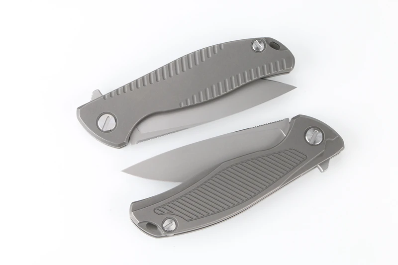Green Thorn F95 R18 складной нож(3,7") D2 стальное лезвие titanium ручка Открытый инструмент для кемпинга и охоты карман кухонные принадлежности