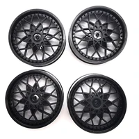 4pcs metal wheel hubs tires wheel rims for wpl d12 drift mini truck rc car modified accessories