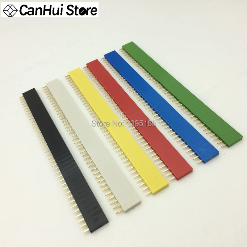 Однорядная Женская печатная плата 2 54 мм штырьковый разъем штыревой