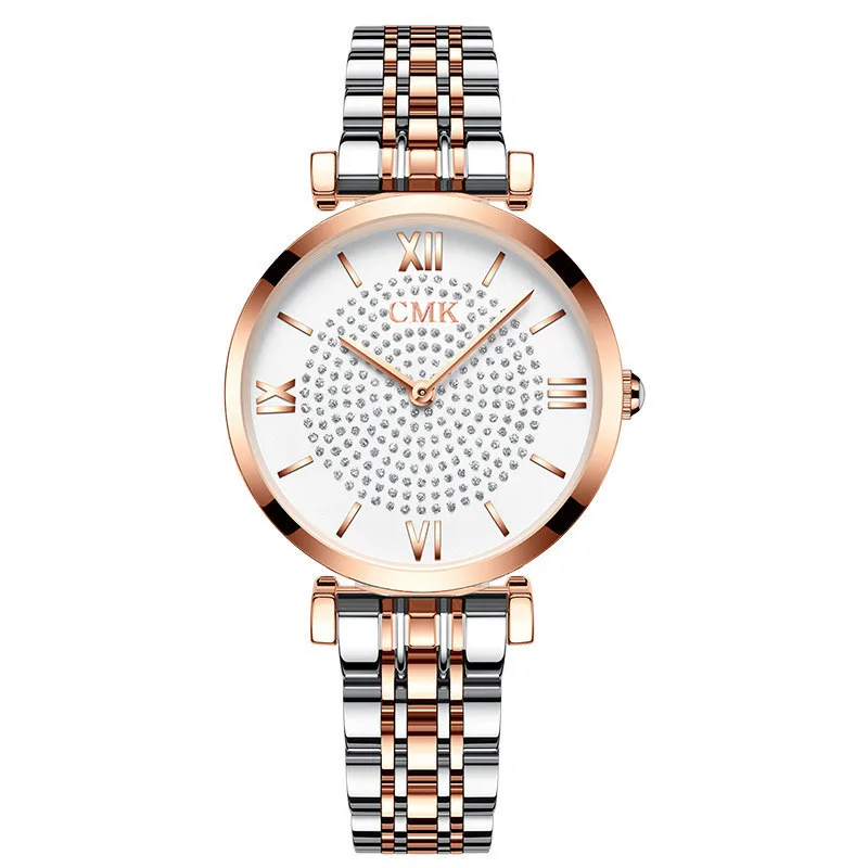 

Luxury Crystal Women Watches 2019 Fashion Luxury Casual Quartz Wrist Watch Round Dial Female Ladies Watch Relogio Feminino