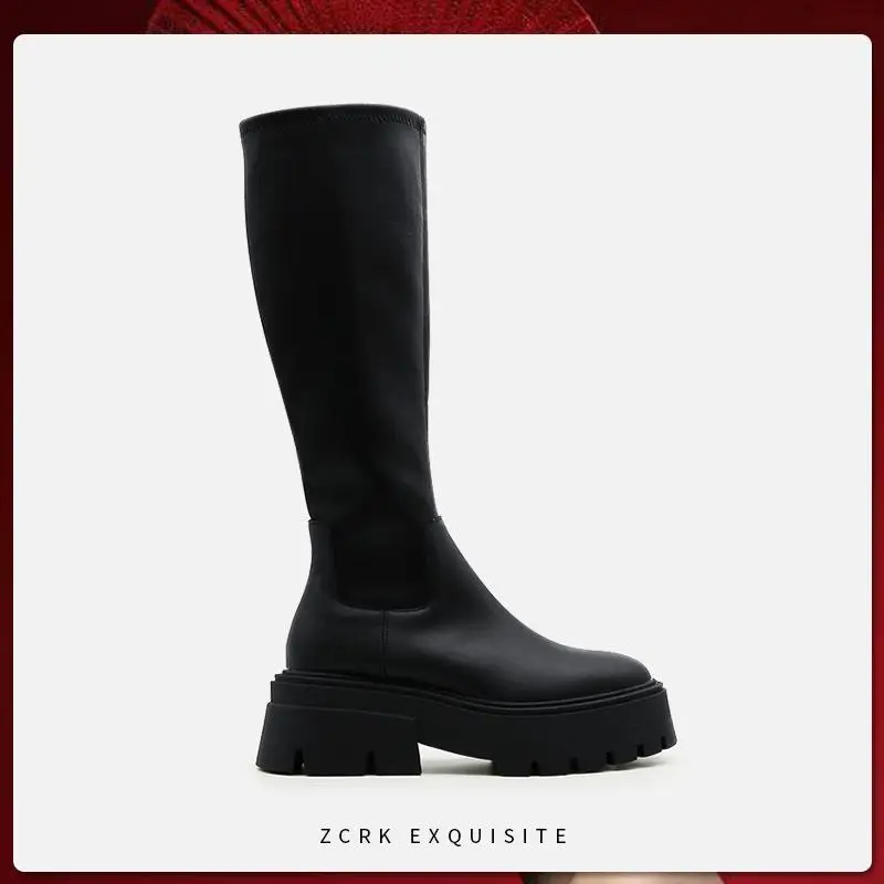 

NAUSK Women's Rubber Boots Boots-women Shoes Woman Winter Shoes Low Heels Booties Round Toe Rain 2022 NEW Mid Calf Autumn