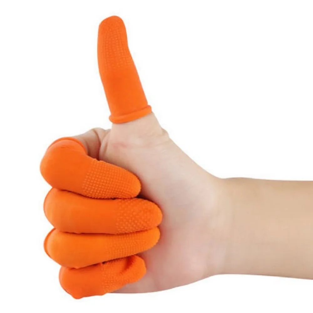 

5pcs Multifunctional Fingertips Gloves Latex Rubber Antislip Finger Cutter Protector For Kitchen Food Cutter Gloves Accessory