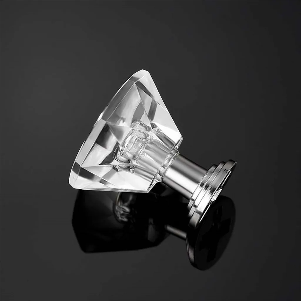 10 шт. акриловая дверная ручка Кристальное стекло бриллианты керамический шкаф