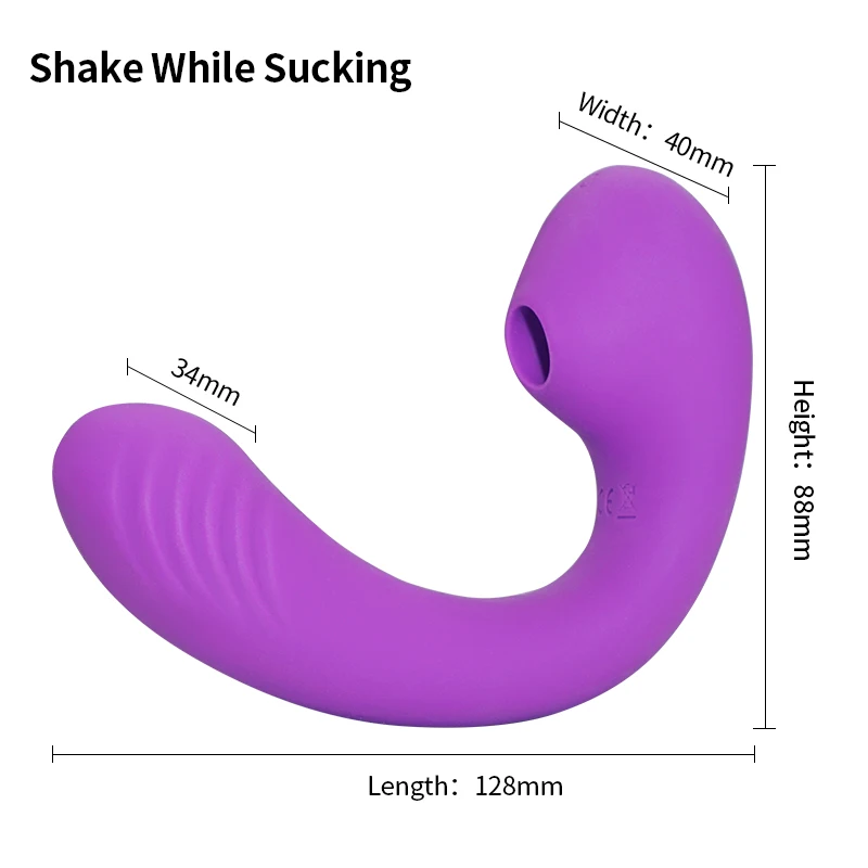 

Clitoris Suck G Spot Dildo Vibrator with 10 Powerful Modes Tease Charging Clitoris Nipple Massager Stimulator Sex Toys for Women