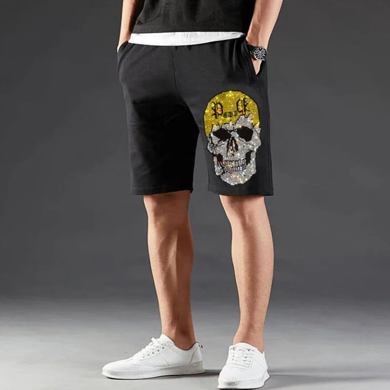 

Летние мужские короткие брюки с горячей дрелью, мужская спортивная одежда, повседневные дизайнерские шорты