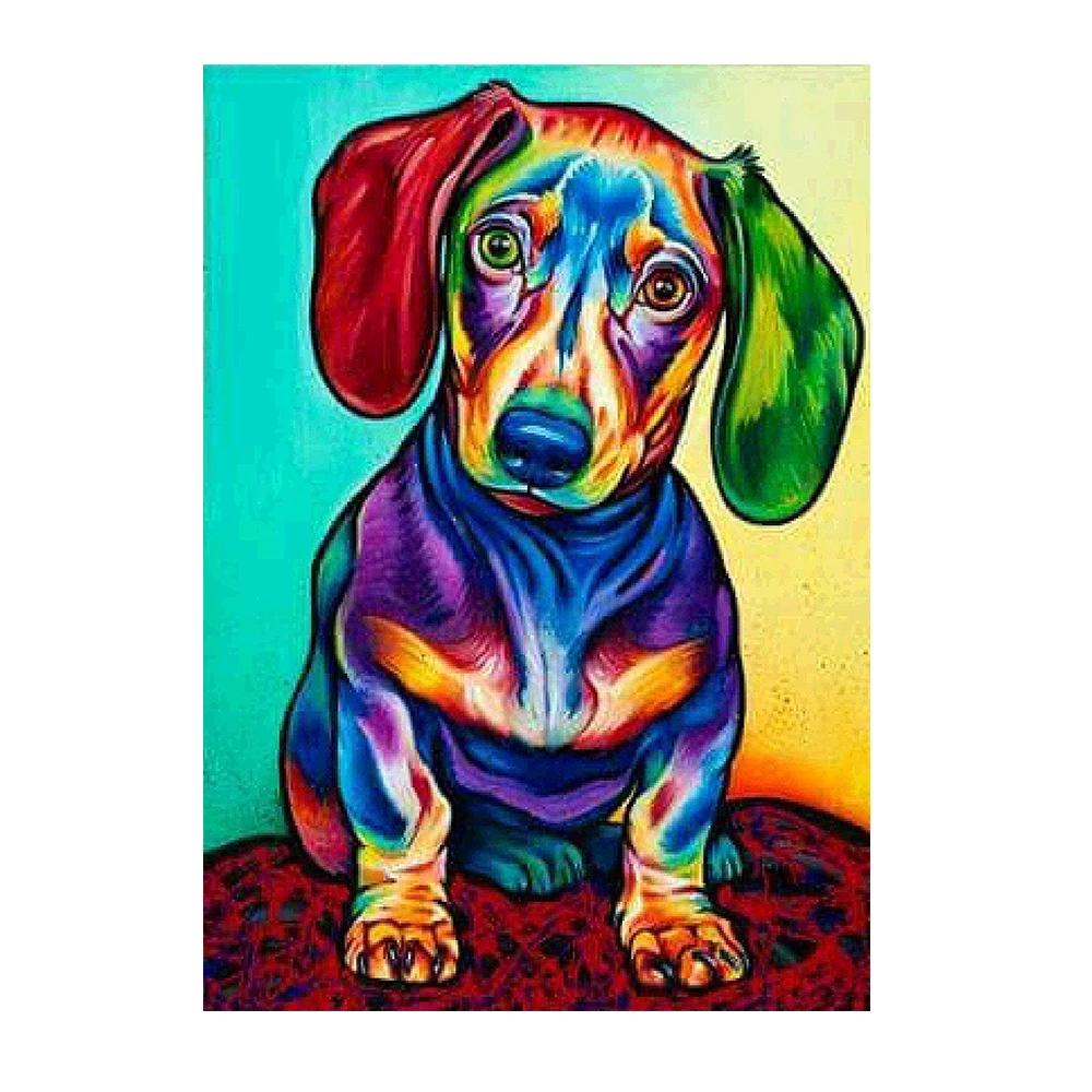 

5D DIY diamante pintura patrón de mosaico completo Animal perro arte bordado punto de cruz decoración del hogar