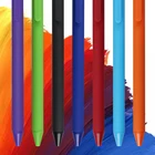 Ручки гелевые KACO, 0,5 мм, зеленого цвета, матовые, с мягким прикосновением, студенческие ручки, канцелярские принадлежности