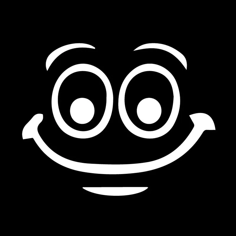 

SMILEY FACE Vinyl Decal Sticker Car Window Funny Decoraiton Accessories 15.7X12.3CM