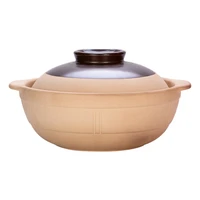 ceramic casserole stew pot ceramic round soup pot with cover bowl tableware household kitchen supplies cooking utensils