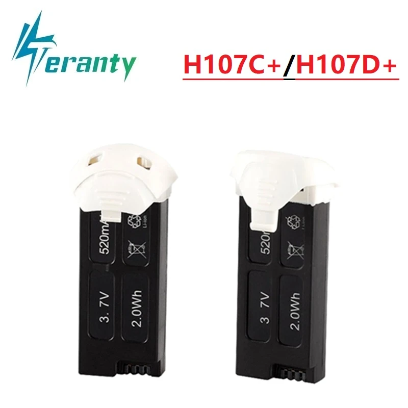 

3.7v 520mah Lipo battery for Hubsan X4 H107D+ H107C+ 3.7V 520mAh 2.0Wh Battery for RC DRONES Quadcopter Spare Parts Accessories