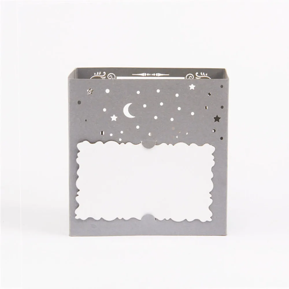 Праздничная открытка домашняя настольная декоративная с выдвижным изображением