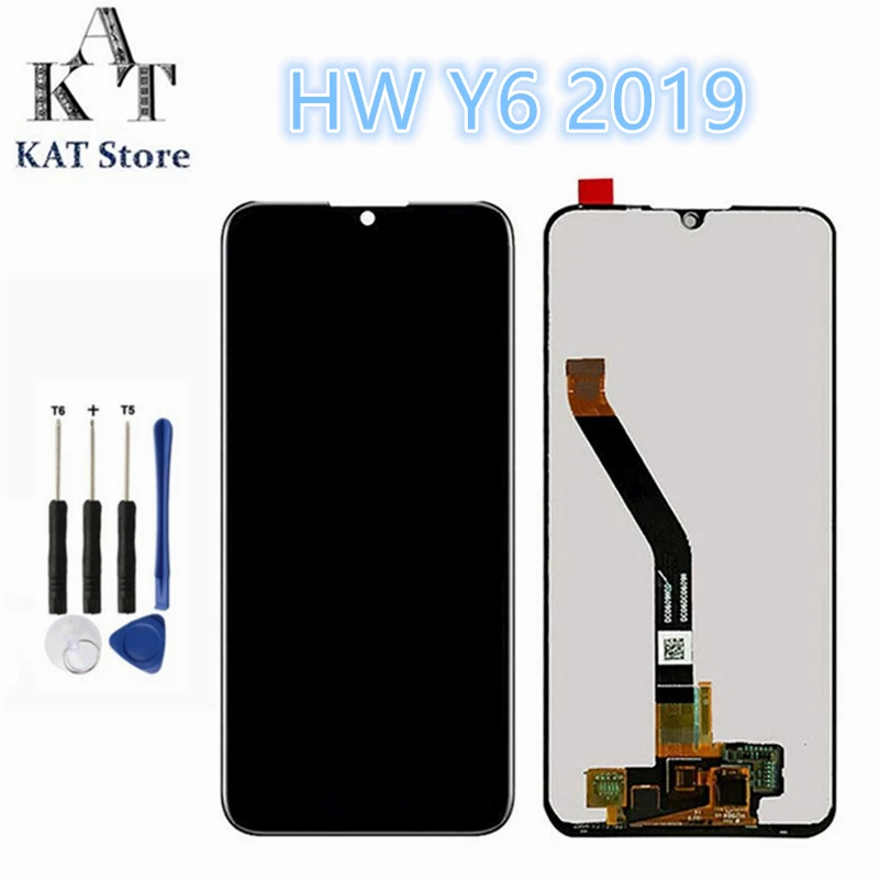 Сменный ЖК экран KAT для Y6 2019 Pro (2019) prime дисплей с сенсорным экраном гарантией