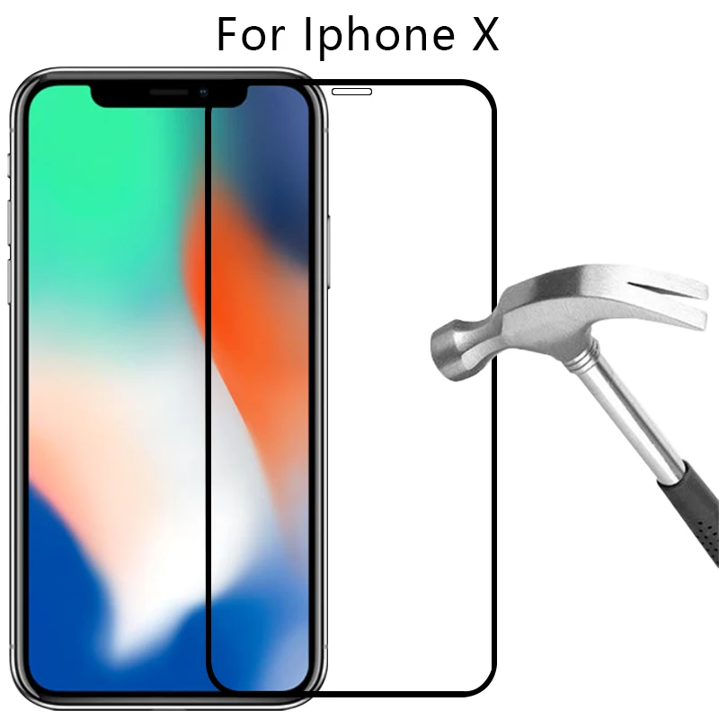 Защитное стекло для apple iphone x защита экрана закаленное i phone 10 iphonex iphone10 защитная