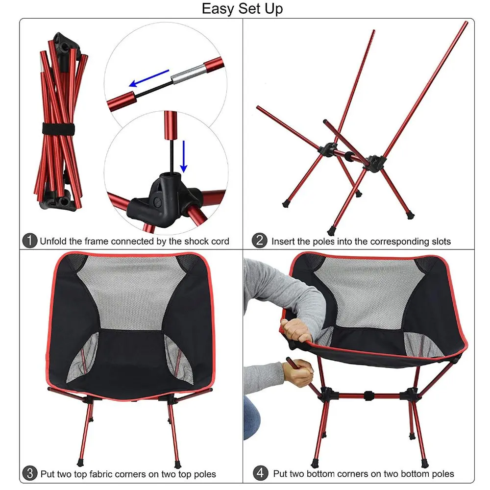 

Portable Foldable Chair Outdoor Chair Oxford Cloth Camping Chair Folding Chair Ultralight Fishing Hiking Picnic Home Seat Chair