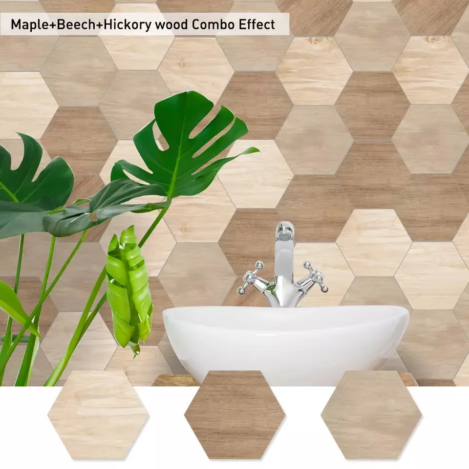

Funlife® Whitewood Texture Walnut Floor Sticker Waterproof Self-adhesive ground Stickers for Bathroom Kitchen Camper Home Decor
