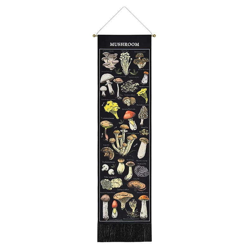 

Mushroom Tapestry Tapestry Vertical Tapestry Chart Tapestry Wall Hanging for Room(12.8 X 51.2 Inches)