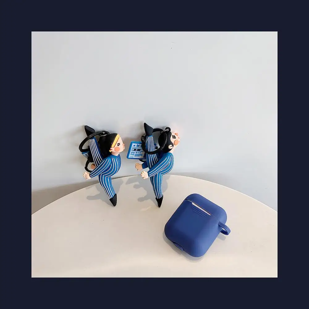 GOOYIYO мягкий силиконовый чехол и Игрушка Декор крюк для Airpods 1 2 Bluetooth наушники