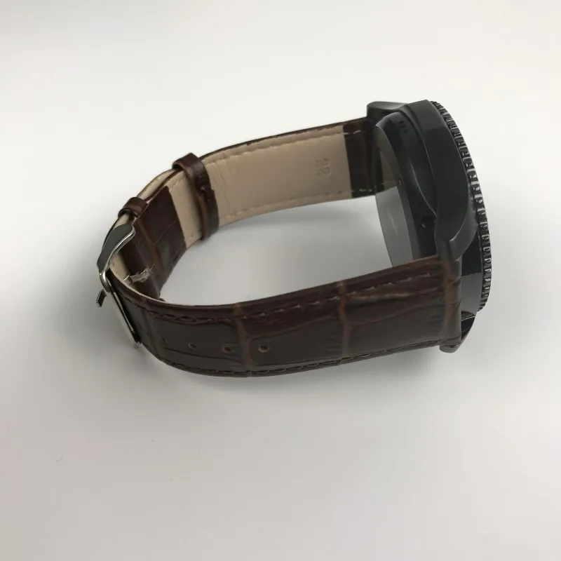 

For Gear S3 Frontier / Classic Watch Band, 22mm Crocodile Grain Genuine Leather Real Leather Watch Replacement Bracelet Strap