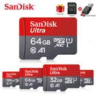 Двойной Флеш-накопитель SanDisk Micro SD карты 256 ГБ 128 Гб 64 ГБ 32 ГБ оперативной памяти, 16 Гб встроенной памяти, TF карта usb флэш-карта памяти 98 МБс. microsd Class10Flash карт для телефона