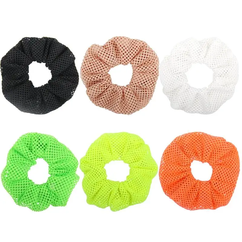 

6PCS Bobble Scrunchies For Girls Grid Elastic Simple Ponytail Holders Hair Bands Fashion Hair Ties Headwear Accessories