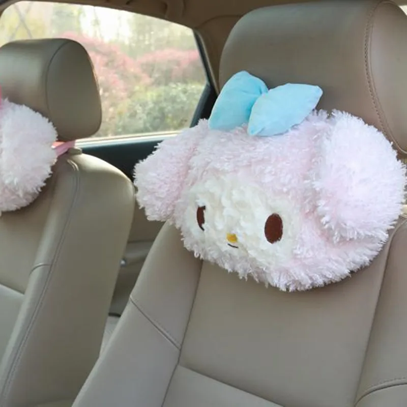 Милая мягкая розовая пудра Девочка Сердце мерлот кролик плюшевый подголовник