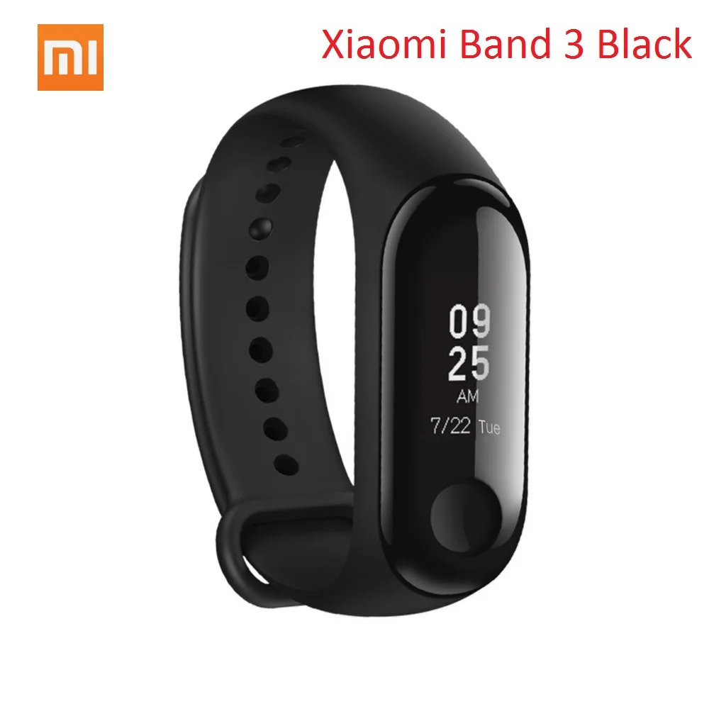 Xiaomi mi Band 4 mi band 4 mi Band 3 умный Браслет фитнес-браслет трекер пульсометр часы с функцией BT mi Band 4 3 Smartband - Цвет: MiBand 3 Black