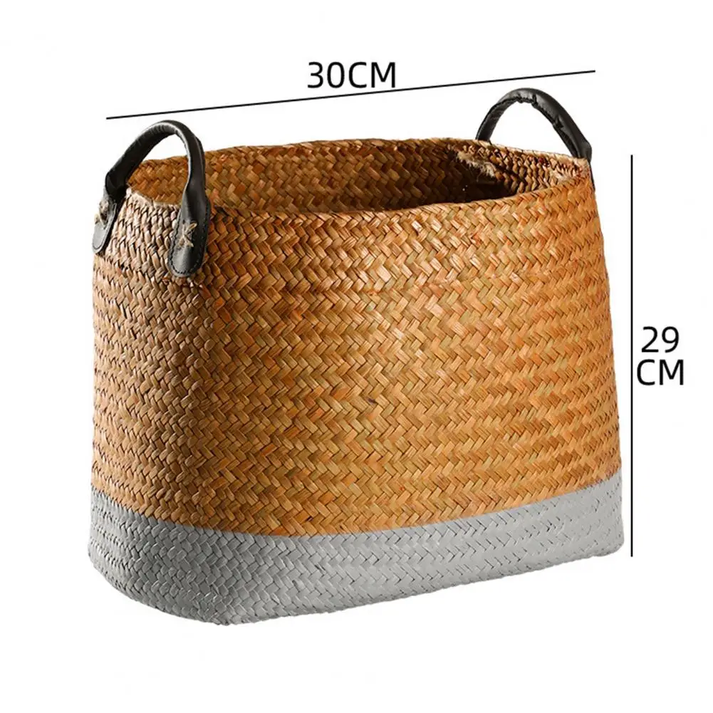 

Flower Basket Eco-friendly Anti-deform Straw Flower Storage Basket for Home