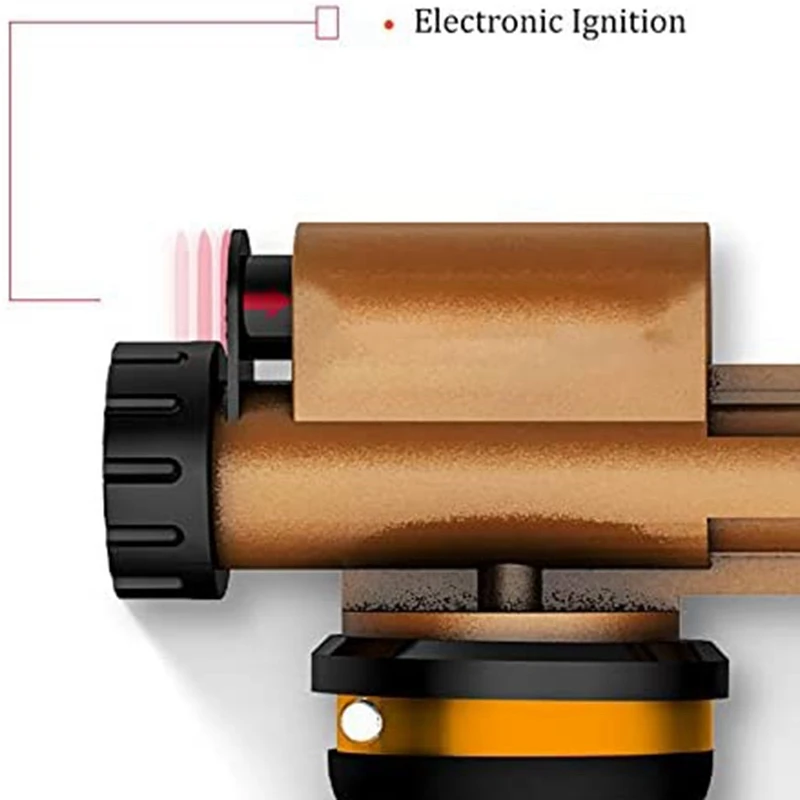 

Electronic Ignition Liquefied Gas Torch Kit with Piping for Baking Brazing Brazing Heating Lighting