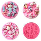 Силиконовая 3D форма сделай сам для детской одежды, булавки для украшения торта, помадки, шоколада, инструменты для выпечки