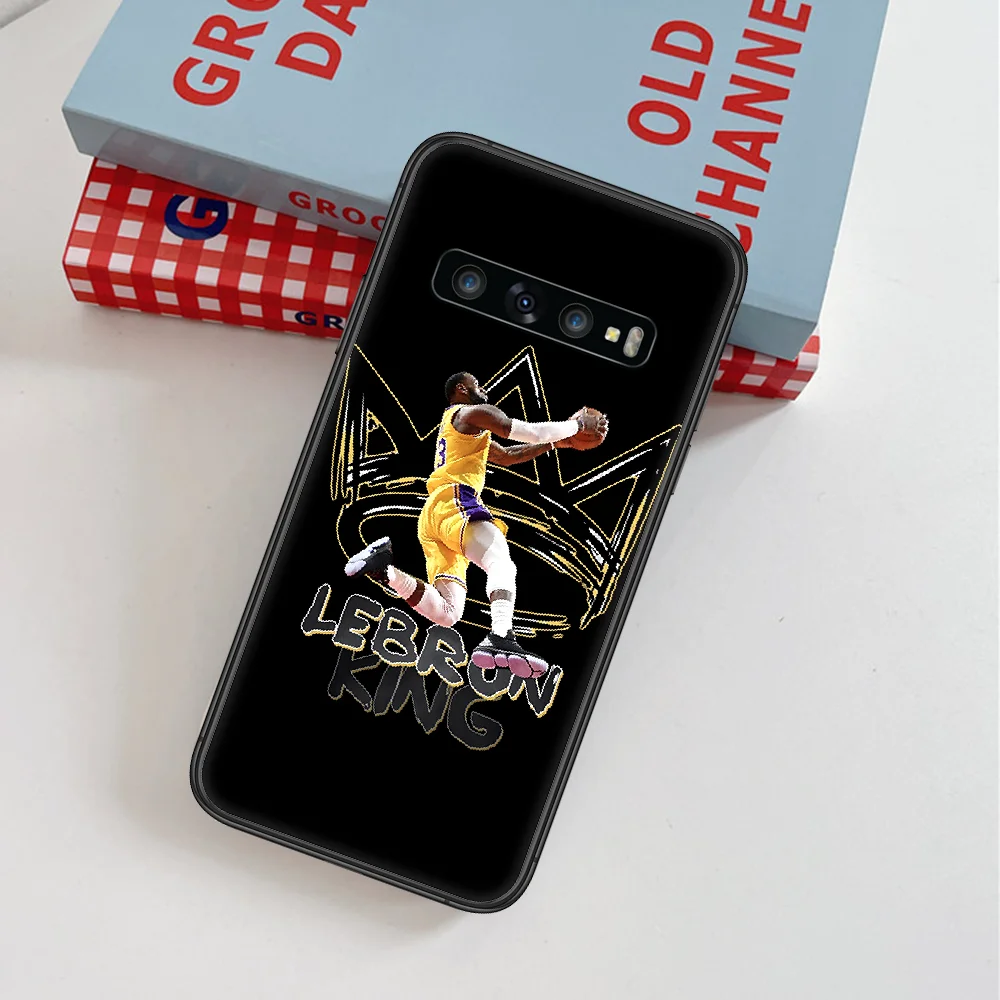 

LeBron James Basketball 23 King Phone Case For Samsung Galaxy Note S 8 9 10 20 Plus E Lite Uitra black Waterproof Tpu Coque