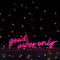 good vibes only custom neon sign light waterproof flex led led light signs for wedding birthday party restaurant decoration