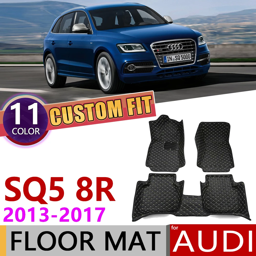Пользовательские автомобильные кожаные Коврики для Audi SQ5 8R 2013 ~ 2017 5 мест
