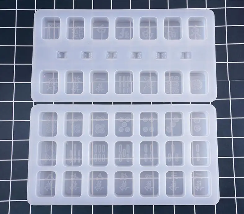 Прозрачная/Розовая форма для Маджонга желе Конфеты Шоколад Мыло Форма торта