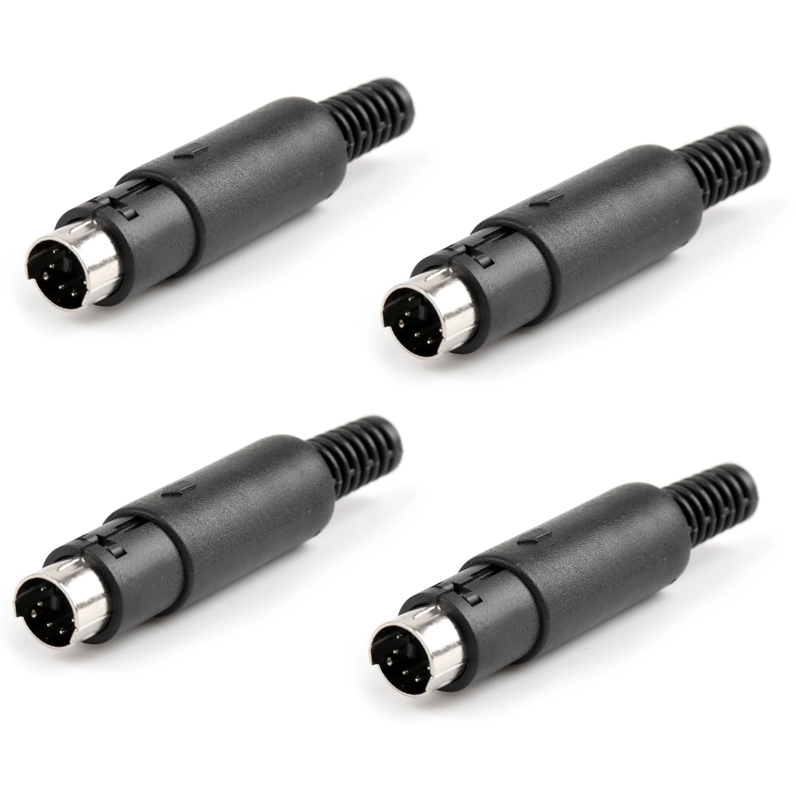 Artudatech 100 шт. 6Pin Mini DIN штекер разъем пластиковый адаптер рукоятки для аудио Jack